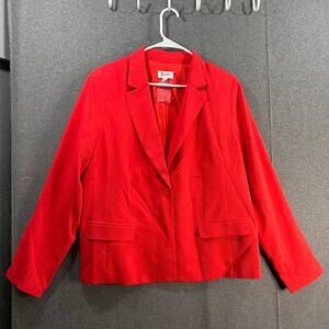 Candace Cameron Bure Suits Womens Regular Blazer Red Cherry Size Large